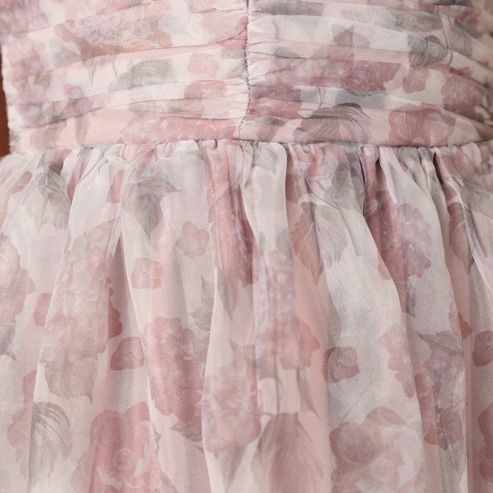 Petal & Pup Floret Bow Strap Midi Sundress in Pink/purple - Picture 4 of 9